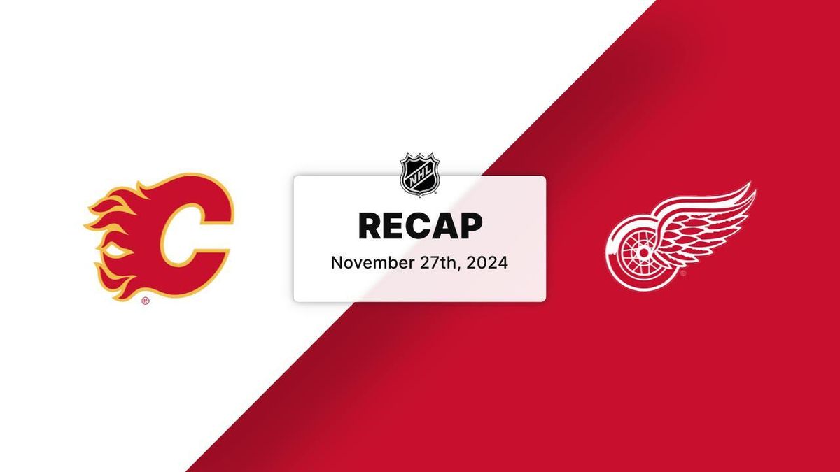 Parking Calgary Flames at Detroit Red Wings