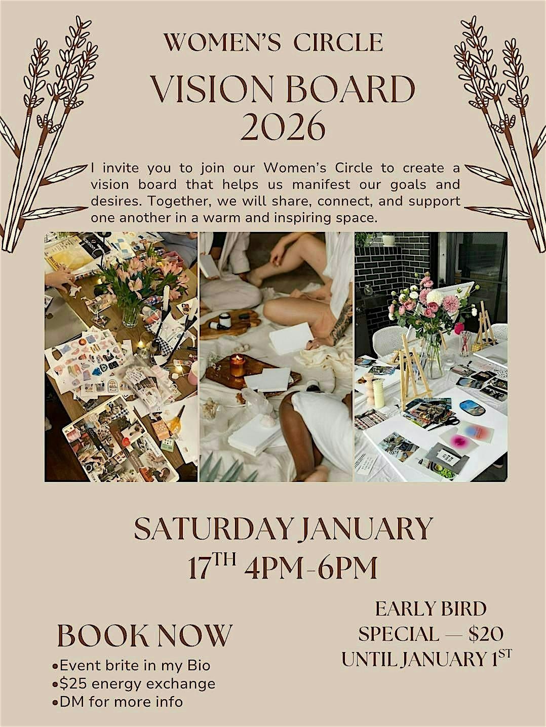 Women\u2019s gathering Vision Board 2026