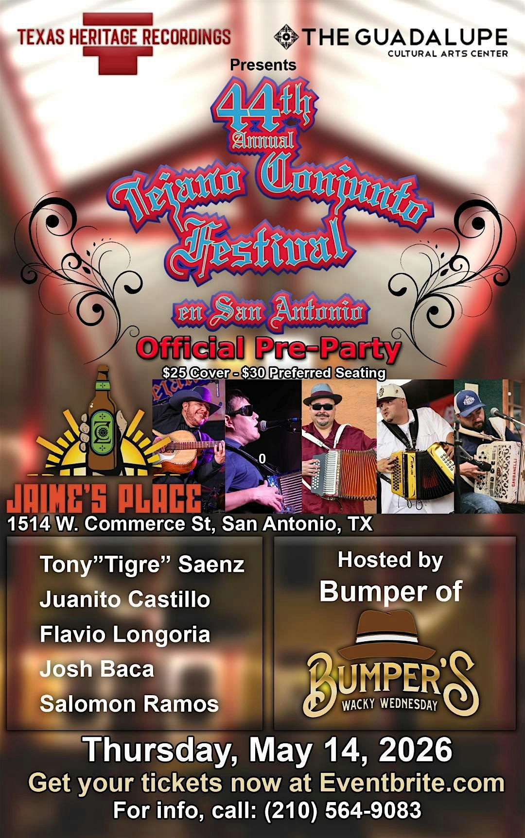 Official Pre-Party for Tejano Conjunto Festival
