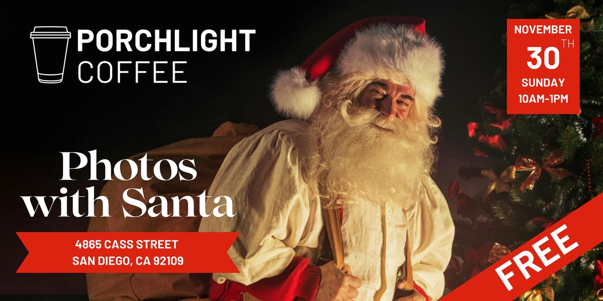 FREE Photos with Santa at PorchLight Coffee