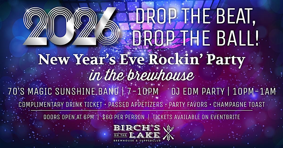 New Year's Eve Rockin' Party in the Brewhouse!