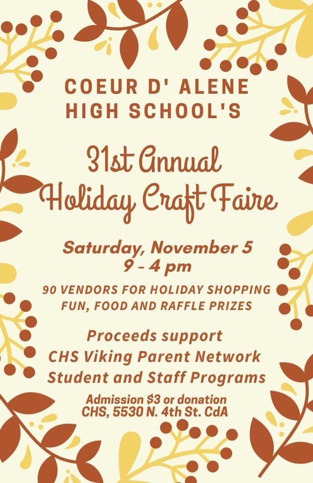 Coeur dAlene High Schools Craft Faire Coeur d' Alene High School