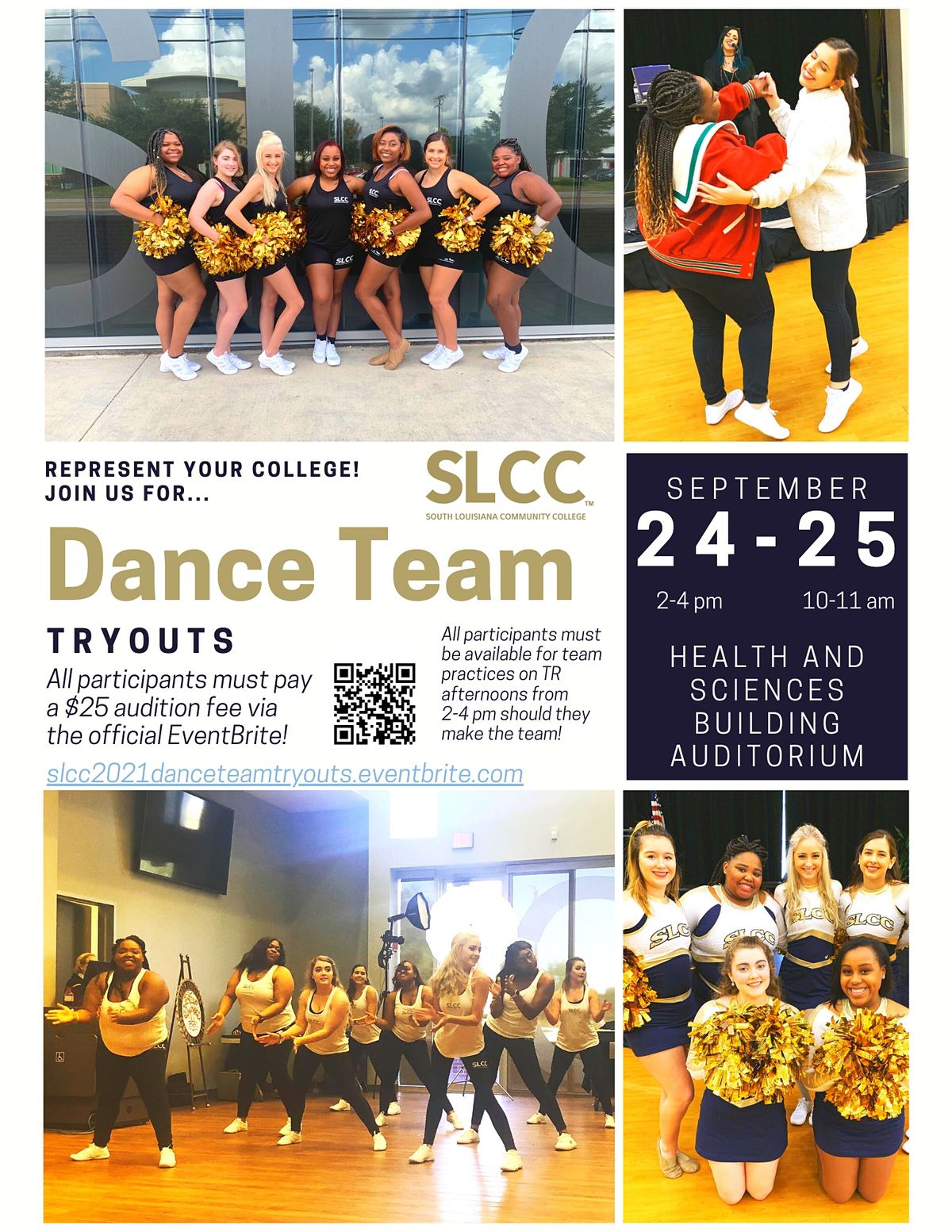 SLCC 20212022 Dance Team Tryouts South Louisiana Community College