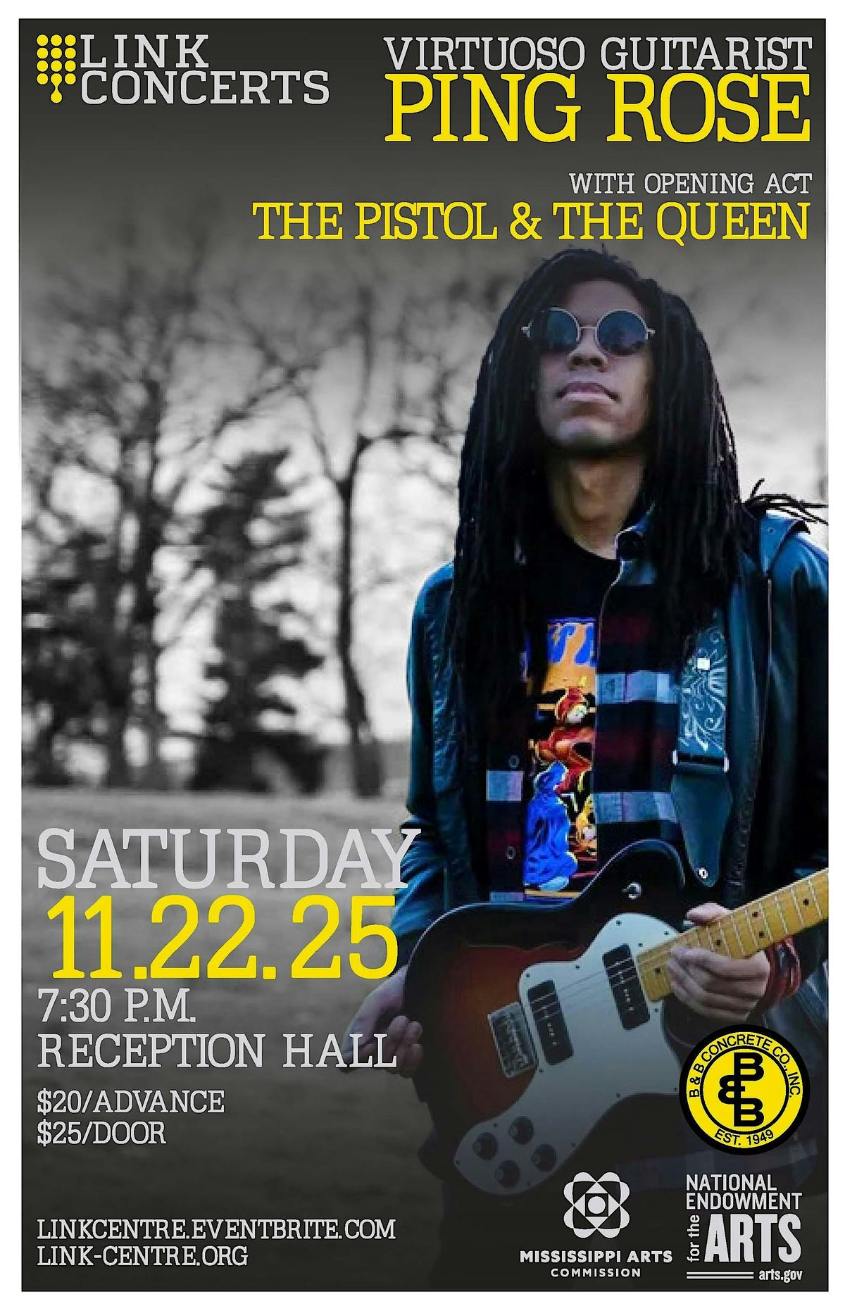 Link Concerts: Virtuoso Guitarist Ping Rose with The Pistol & The Queen ...