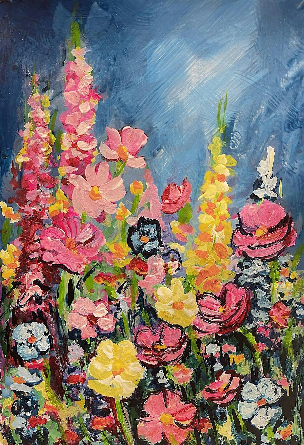 Opus Field of Flowers Acrylic Art Class