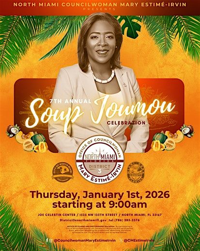 Councilwoman Estim\u00e9-Irvin\u2019s Annual Soup Joumou Celebration