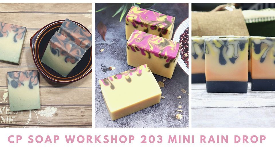 Cold Process Soap 203 Mini Rain Drop SwirlMustKnow Artisan