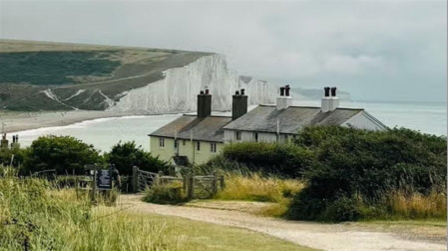 Seven sisters spectacular coastal hike, ending in picturesque East Dean