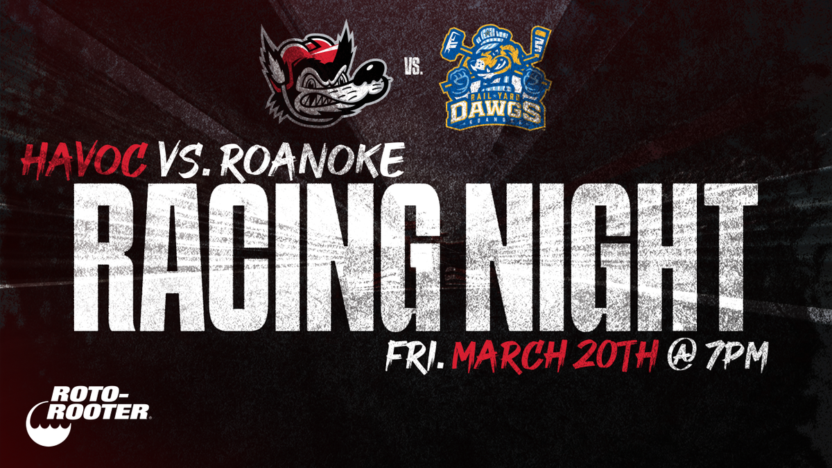 Parking Roanoke Rail Yard Dawgs at Huntsville Havoc