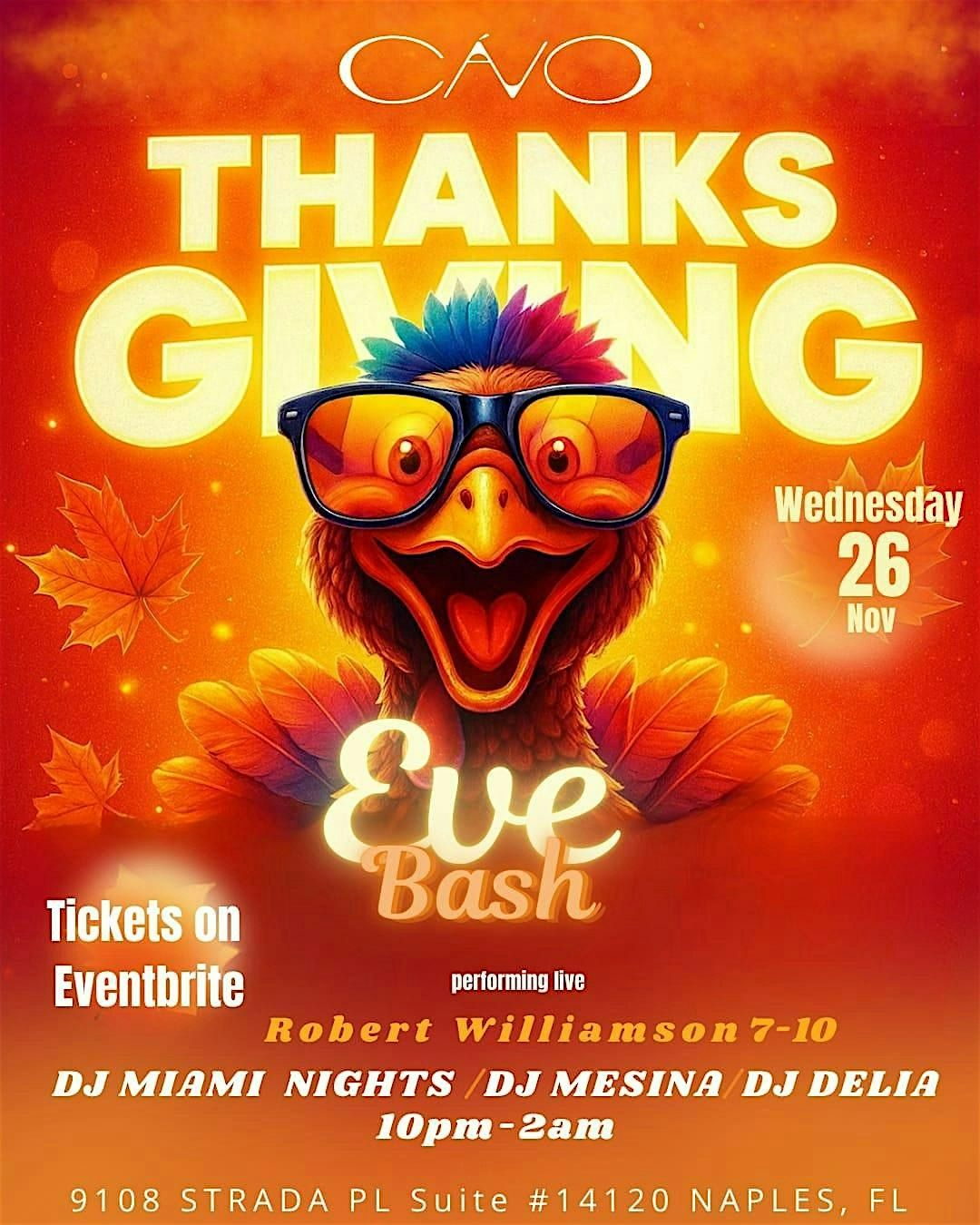 CAVO LOUNGE THANKSGIVING BASH