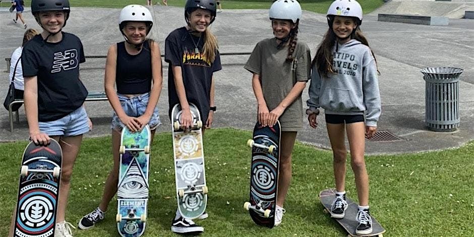 Girls Skate NZ Skateboarding Clinic - Panmure Skatepark Feb 2026
