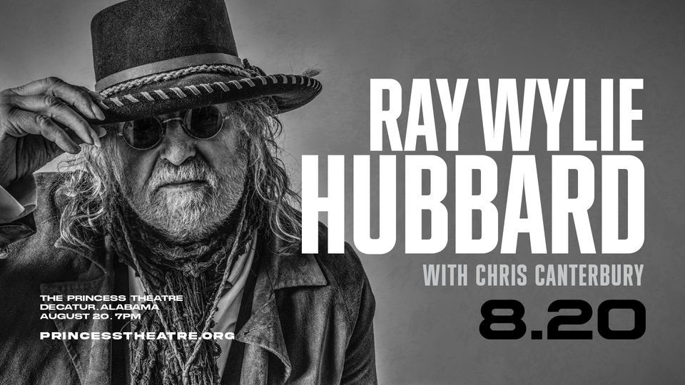Ray Wylie Hubbard at Princess Theatre, Decatur on 20th August, 2022