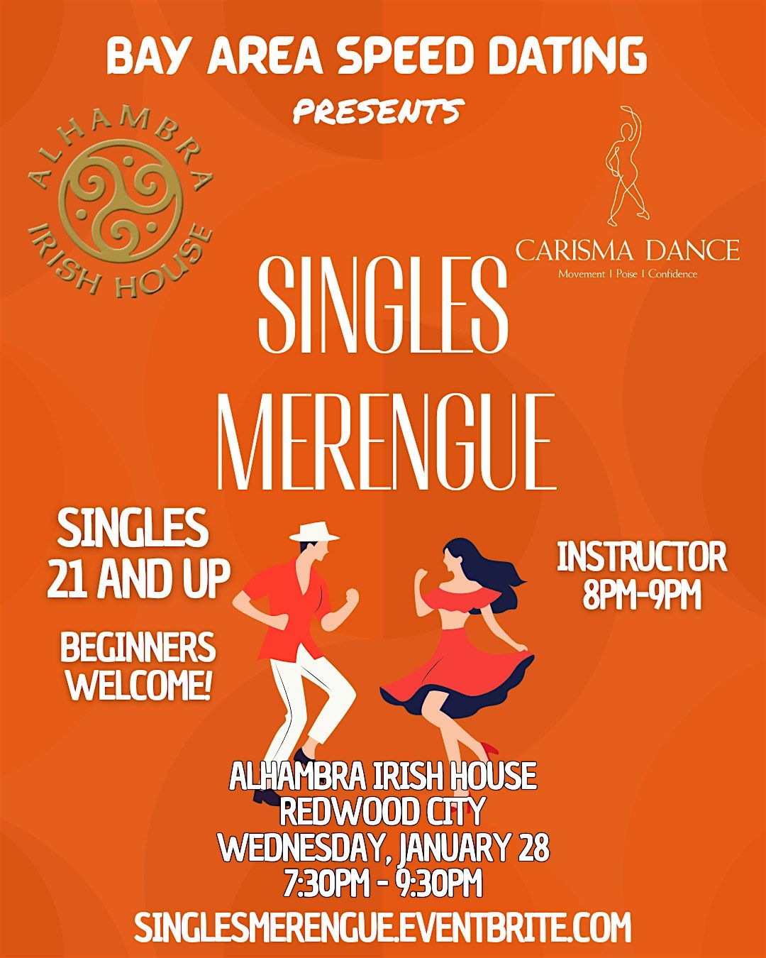 SINGLES MERENGUE | Ages 21 and Up Beginners Welcome!