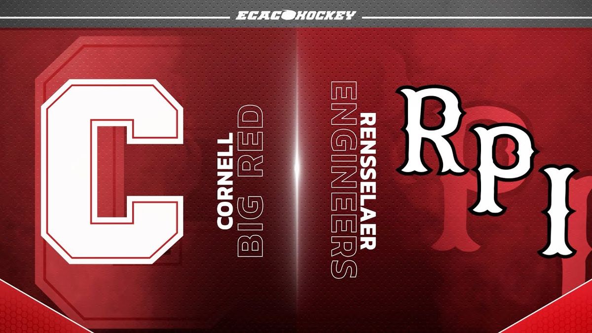 Cornell Big Red at RPI Engineers Mens Hockey at Houston Field House