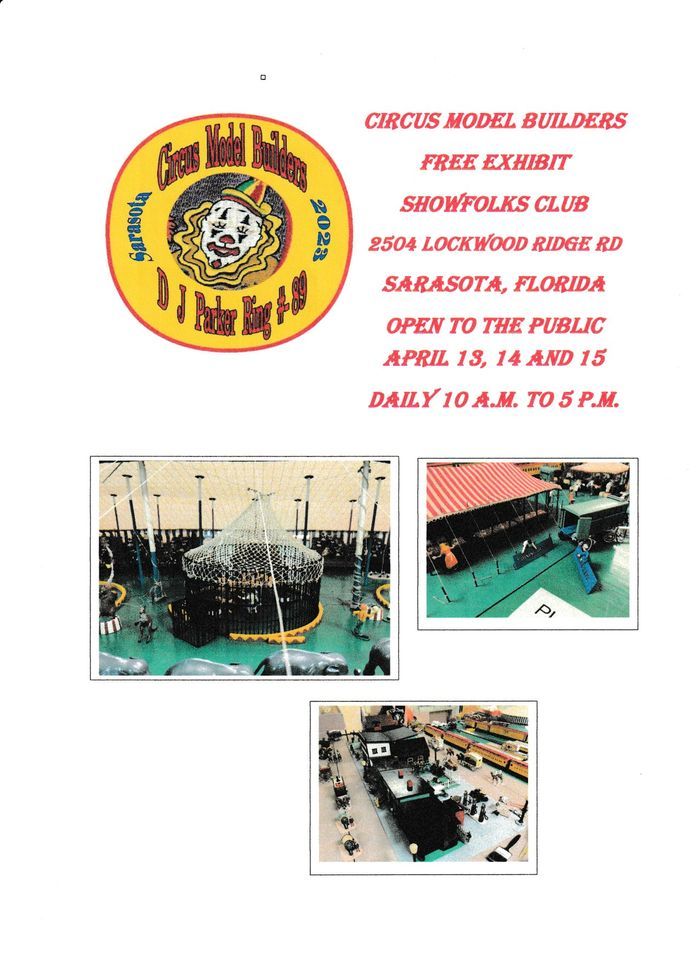 Circus Model Builders Open House at Showfolks in Sarasota, FL
