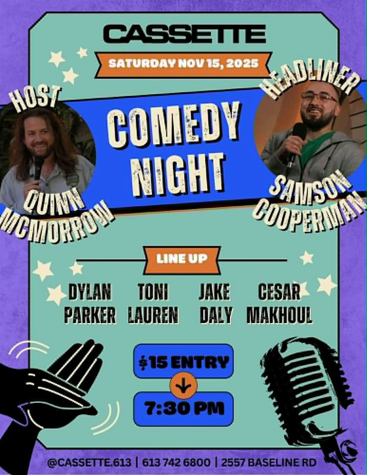 CASSETTE COMEDY NITE