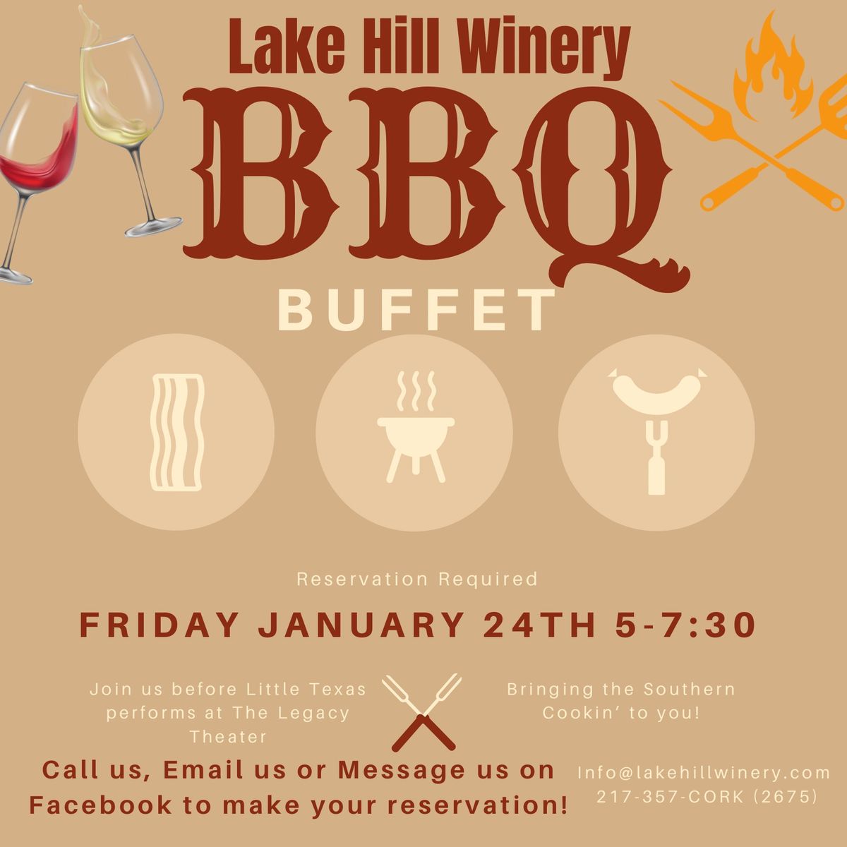 Lake Hill BBQ Dinner Buffet 1822 East County Rd 1540, Carthage, IL