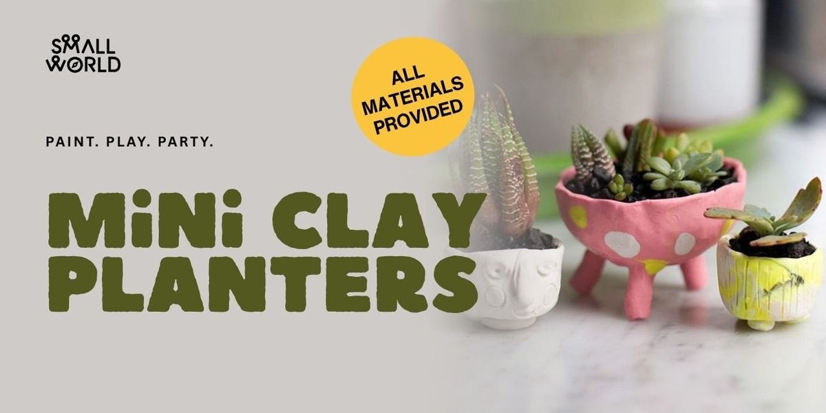 Mini Clay Planters
