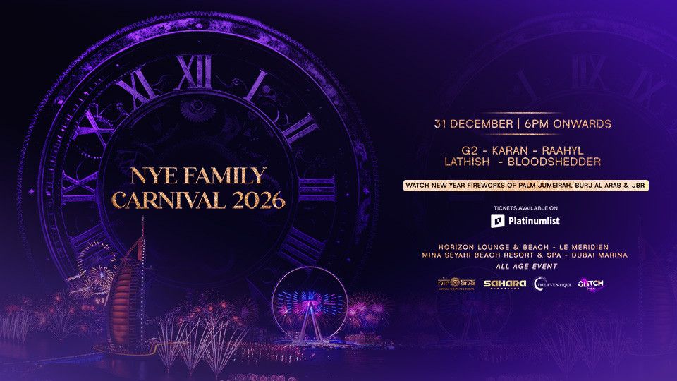 NYE Family Carnival 2026 at Horizon Beach & Lounge, Dubai