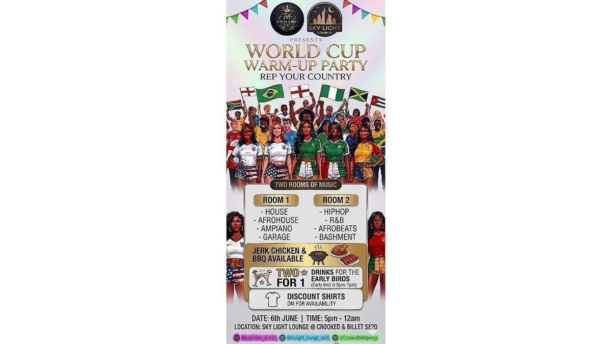Rep Your Country - World Cup Warmup party 