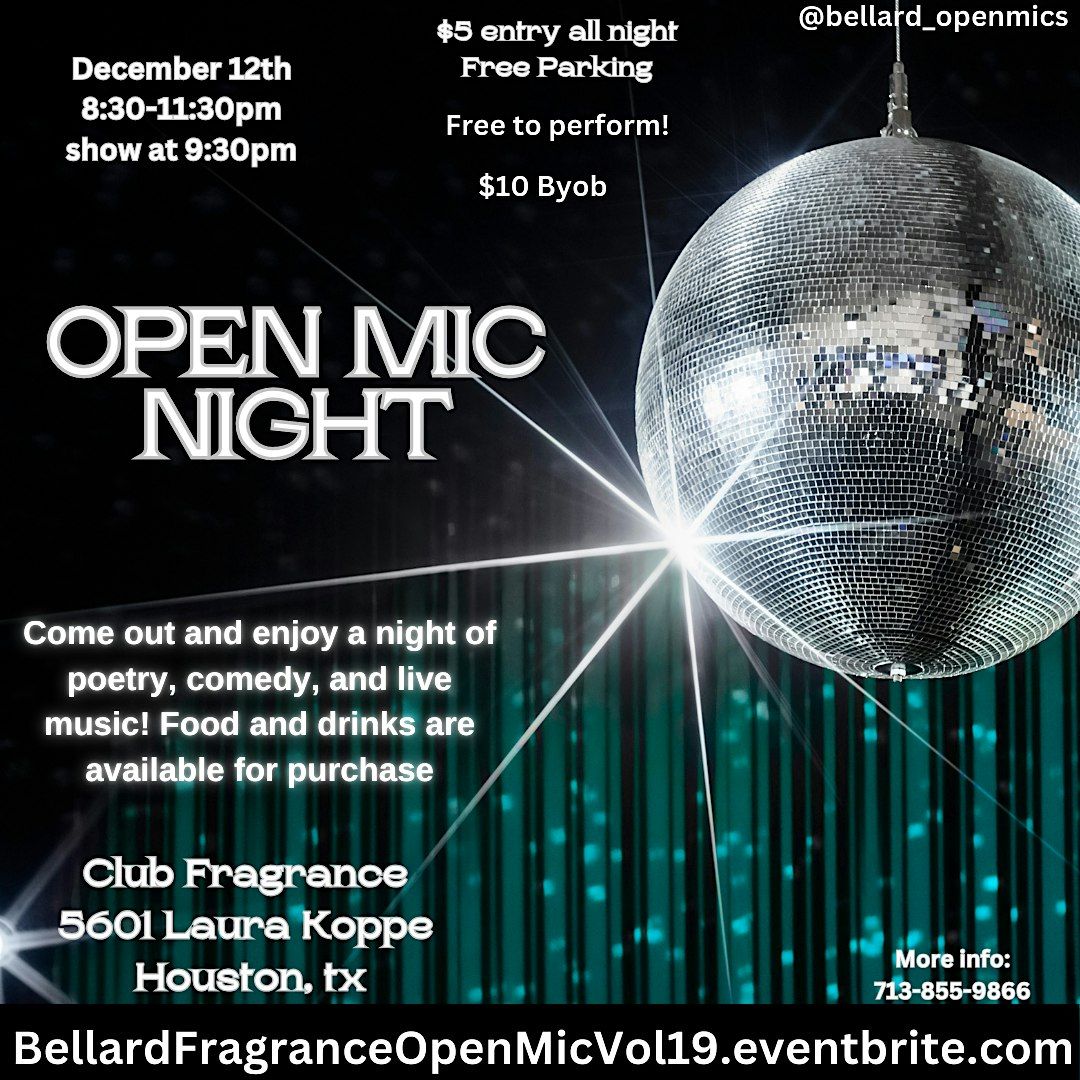 Open mic Night at Fragrance Sports Bar