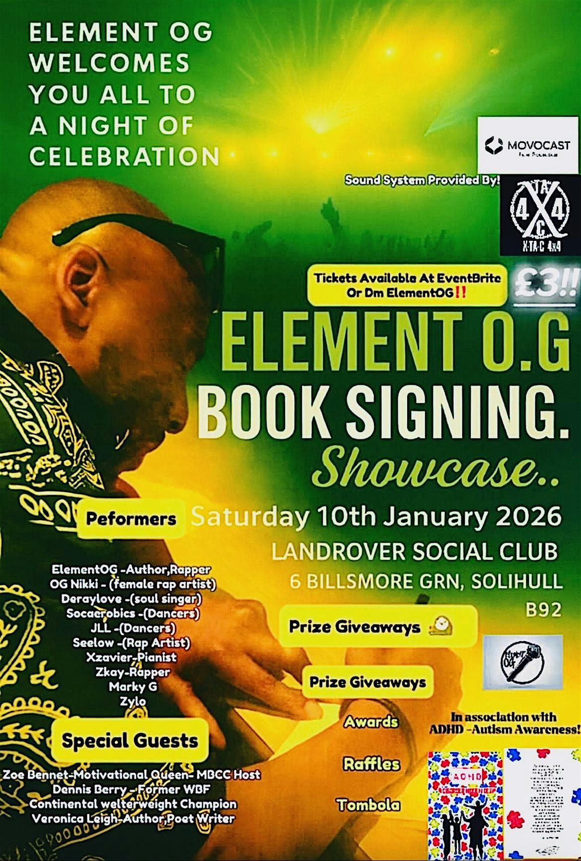 Element OG  book signing showcase