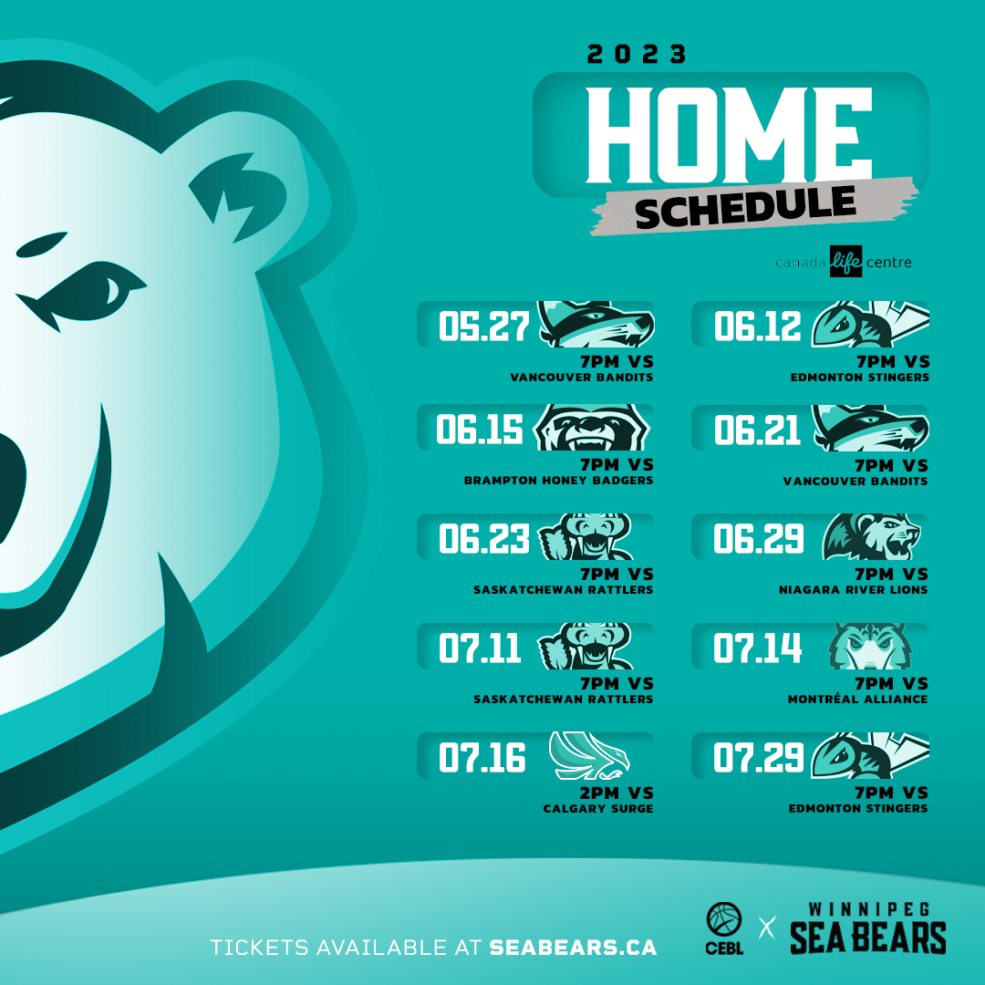 Saskatchewan Basketball Club at Winnipeg Sea Bears at Canada Life Centre