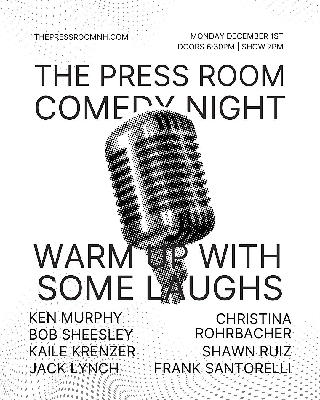 The Press Room Comedy Night