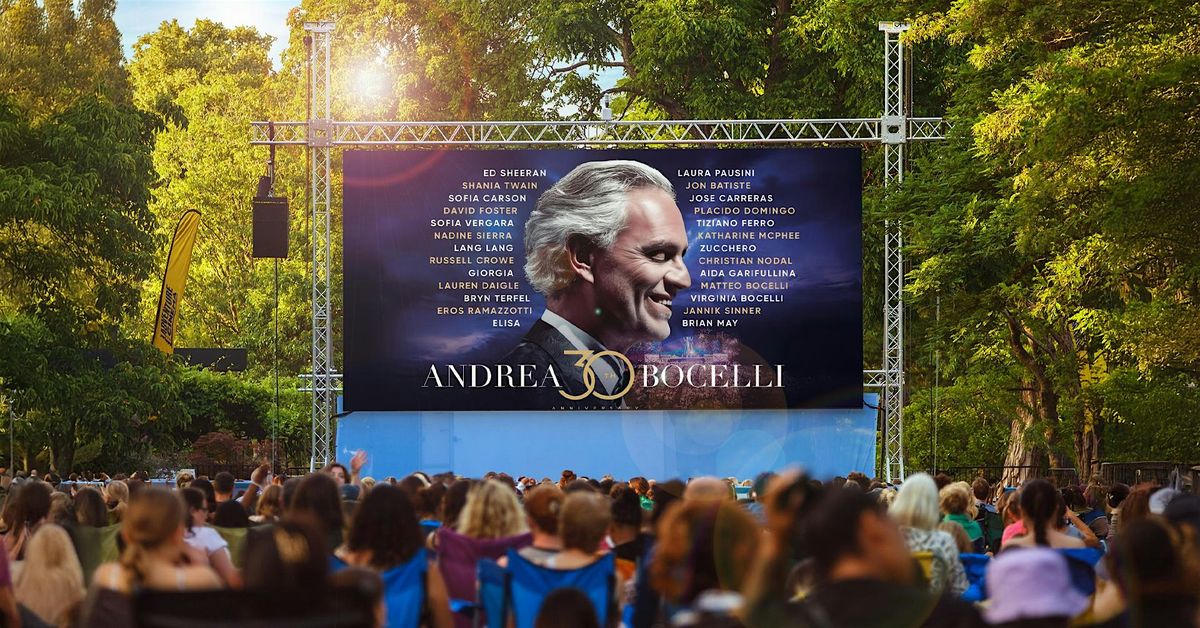 Andrea Bocelli Outdoor Cinema Celebration at King's College Cambridge