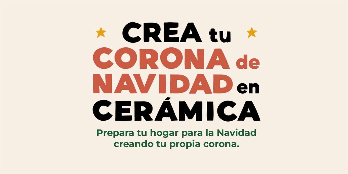 CORONA DE NAVIDAD EN CER\u00c1MICA