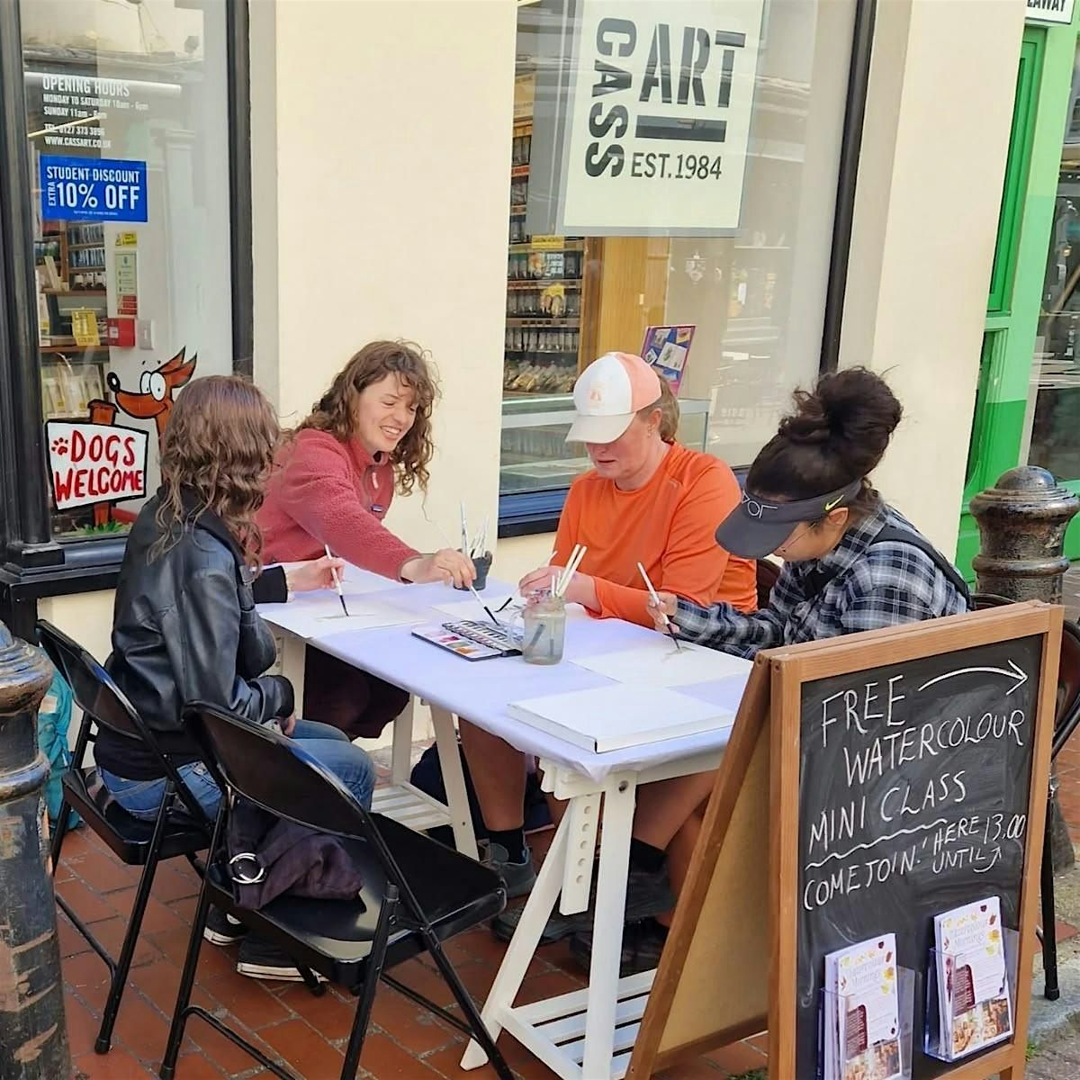 Watercolour Taster Session at Cass Art