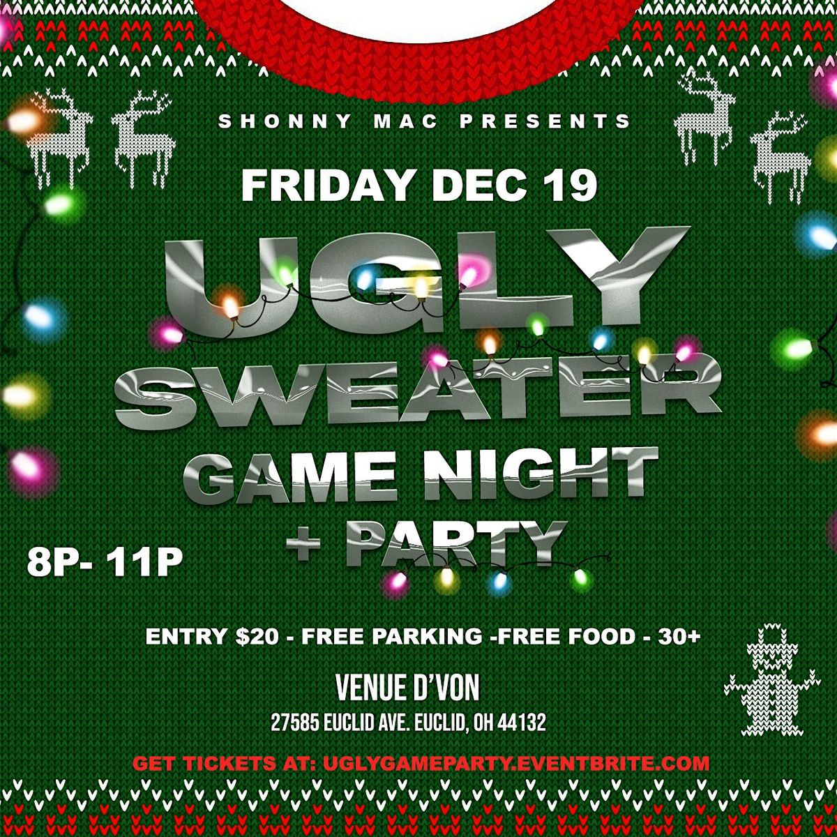 Ugly Sweater Game Night Party