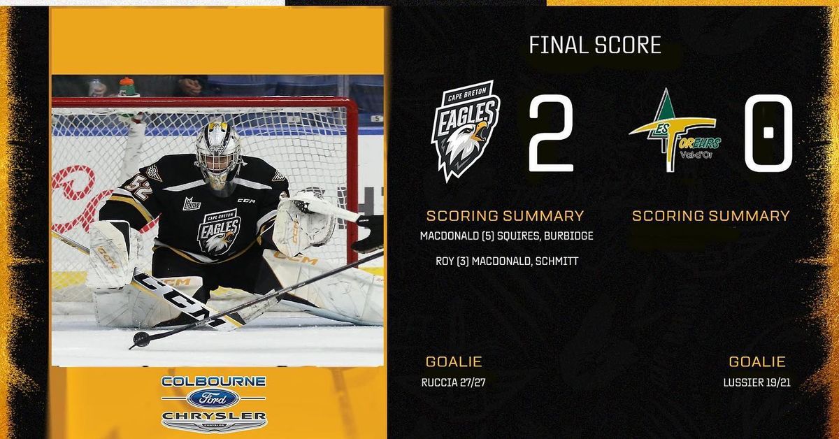 Val-d'Or Foreurs at Cape Breton Eagles