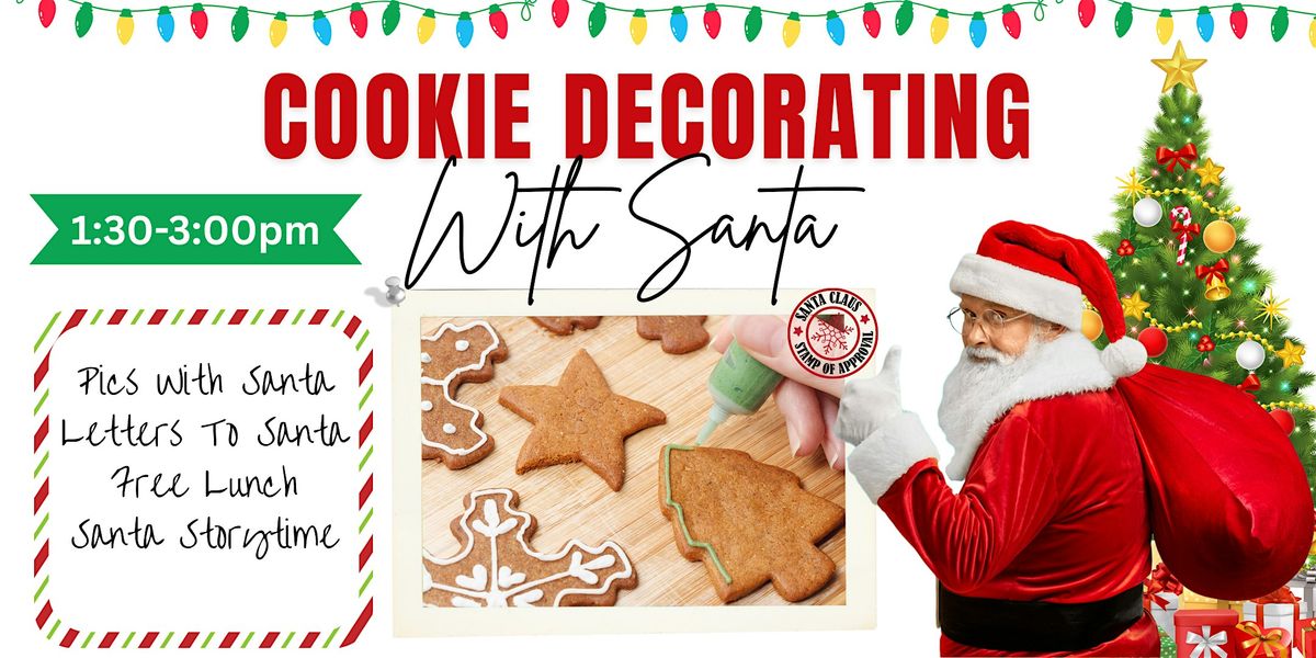 Cookie Decorating With Santa