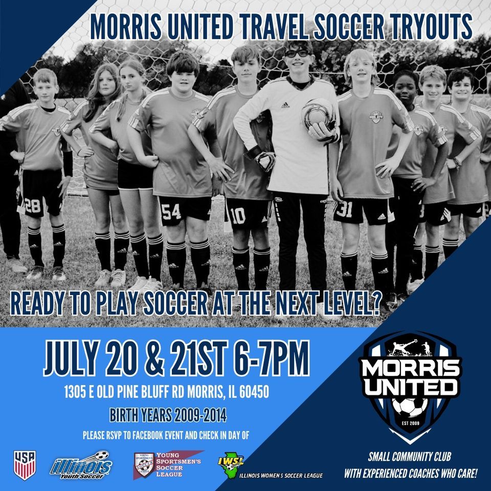 Morris United Travel Soccer Tryouts 