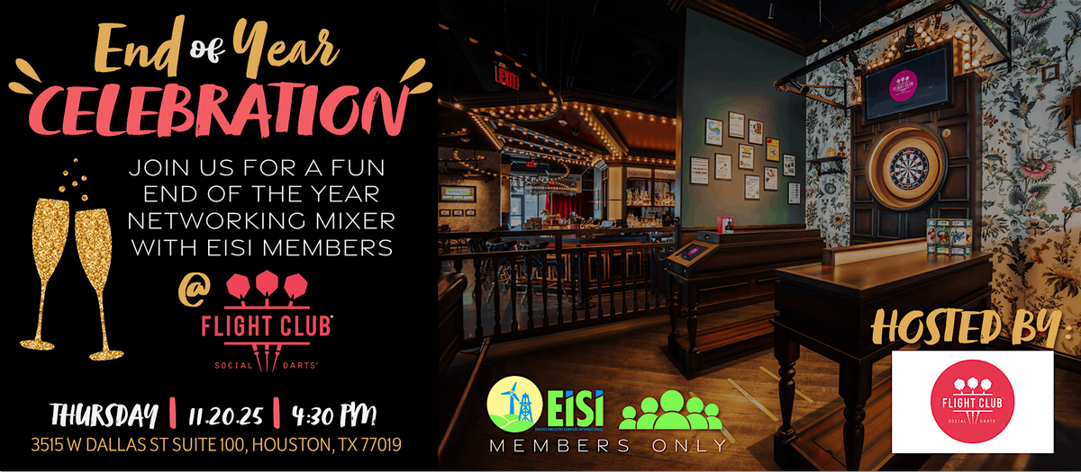 EISI YEAR-END CELEBRATION AT FLIGHT CLUB DARTS \u2013 11.20.25