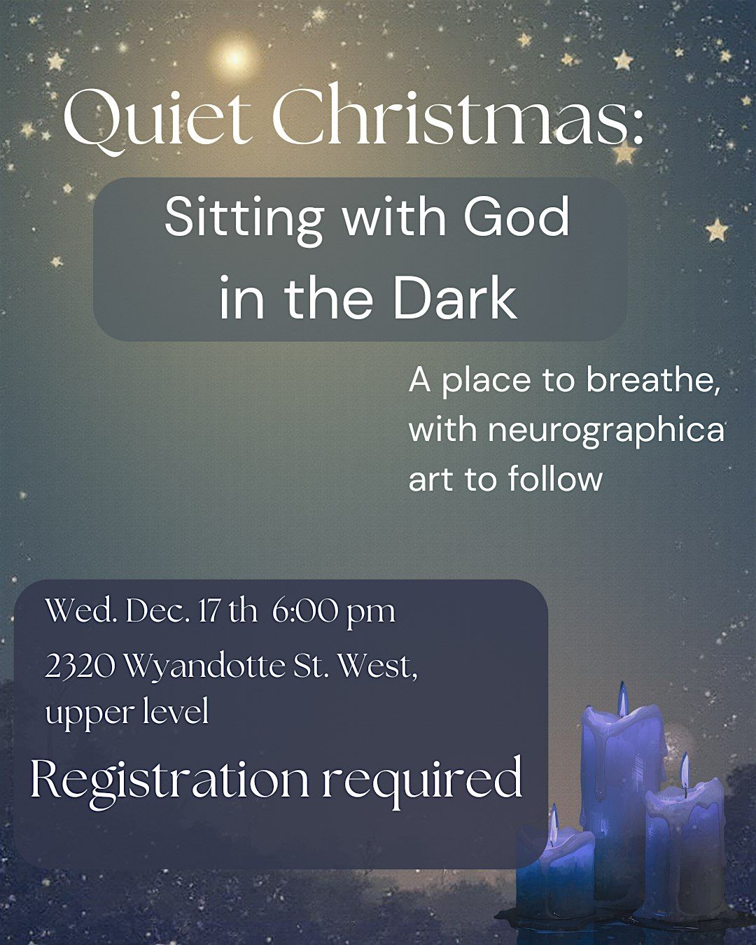 A Quiet Christmas Service with Art