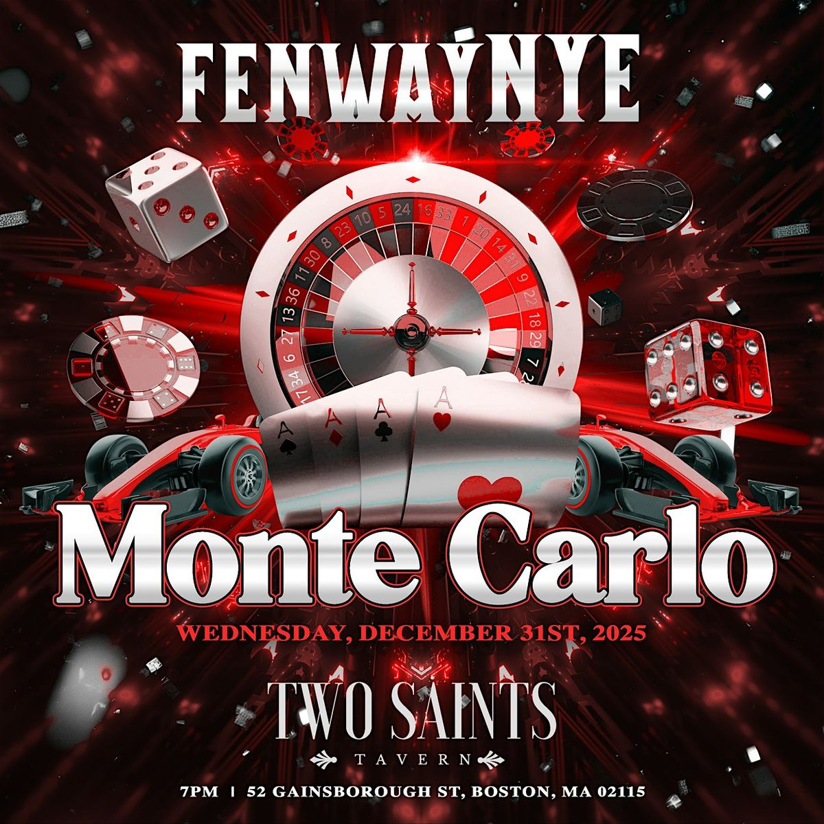 Boston New Year's Eve 2026 @ Two Saints Tavern