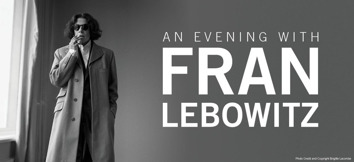Fran Lebowitz at Carnegie Hall - Isaac Stern Auditorium