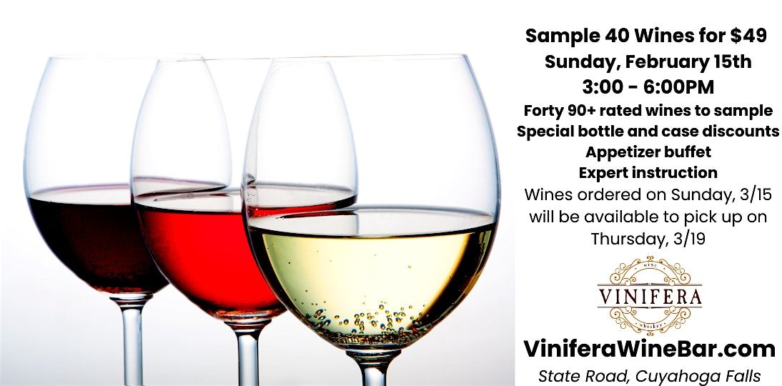 Vinifera's February Wine Show