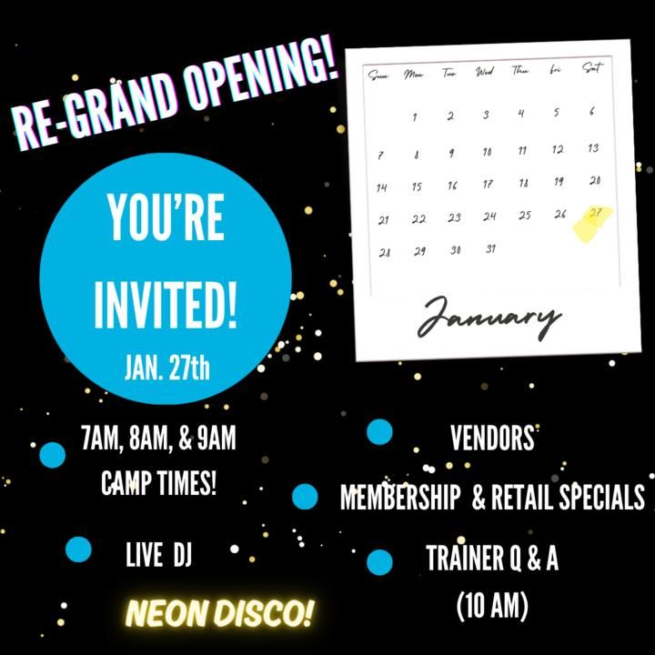 Burn Boot Camp Round Rock Grand Reopening Burn Boot Camp Round Rock, TX January 27, 2024