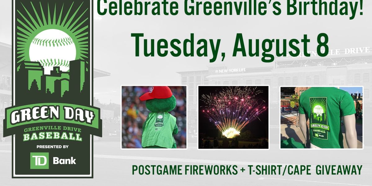 Greenville Drive at Greensboro Grasshoppers at First National Bank Field