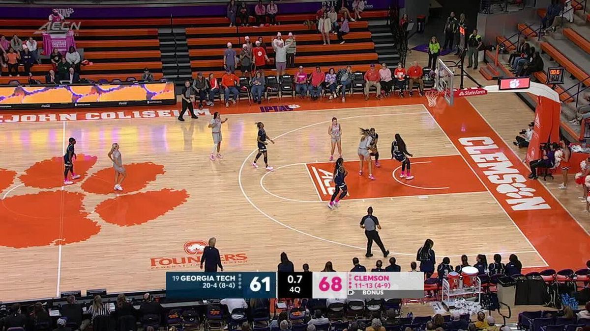 Clemson Tigers at Georgia Tech Yellow Jackets Womens Basketball
