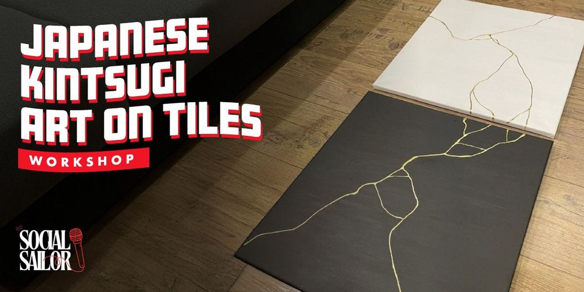 Japanese Kintsugi Art on Tiles - Bangalore
