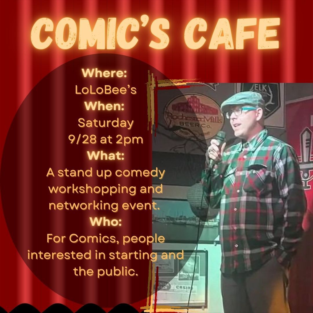 Comics CafeNovember Lolobee’s Lounge, Bay City, MI November 16, 2024