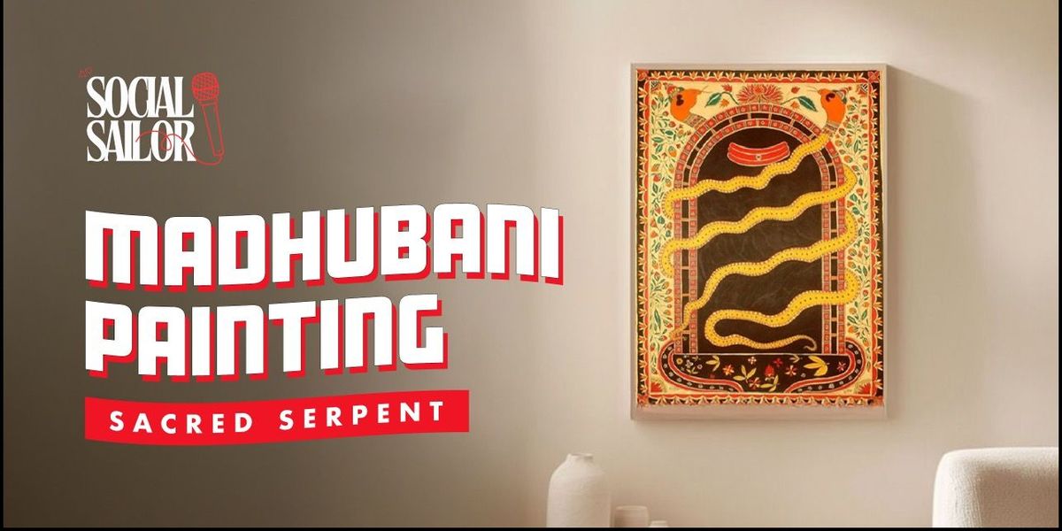 Sacred Serpent Madhubani - Delhi