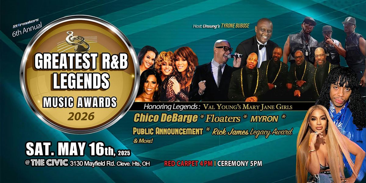 2026 Greatest R&B Legends Music Awards ft. Chico DeBarge, Mary Jane Girls
