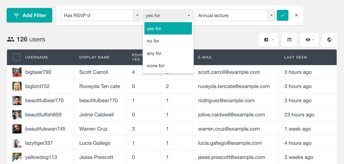 Filter at Salem Civic Center