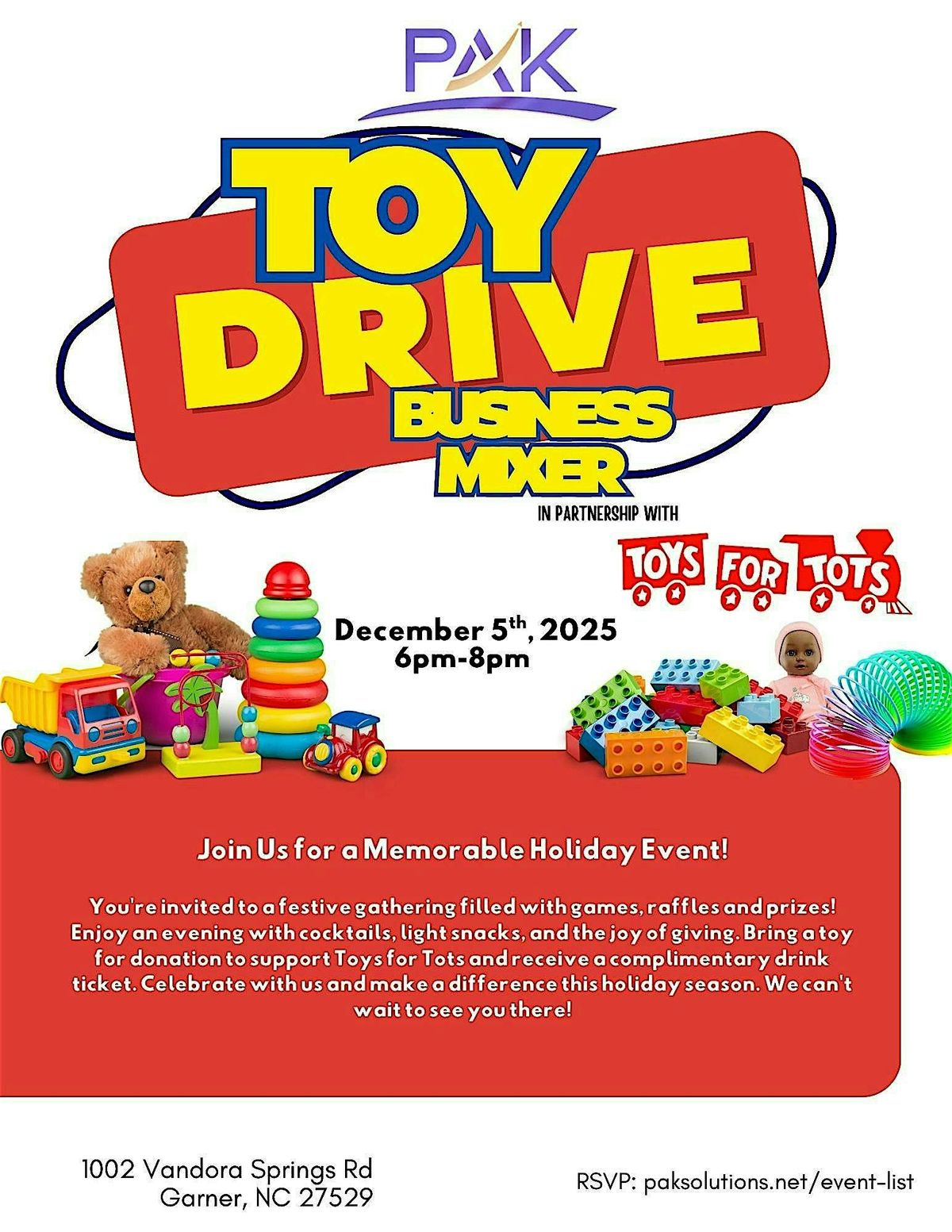 Toy Drive Business Mixer