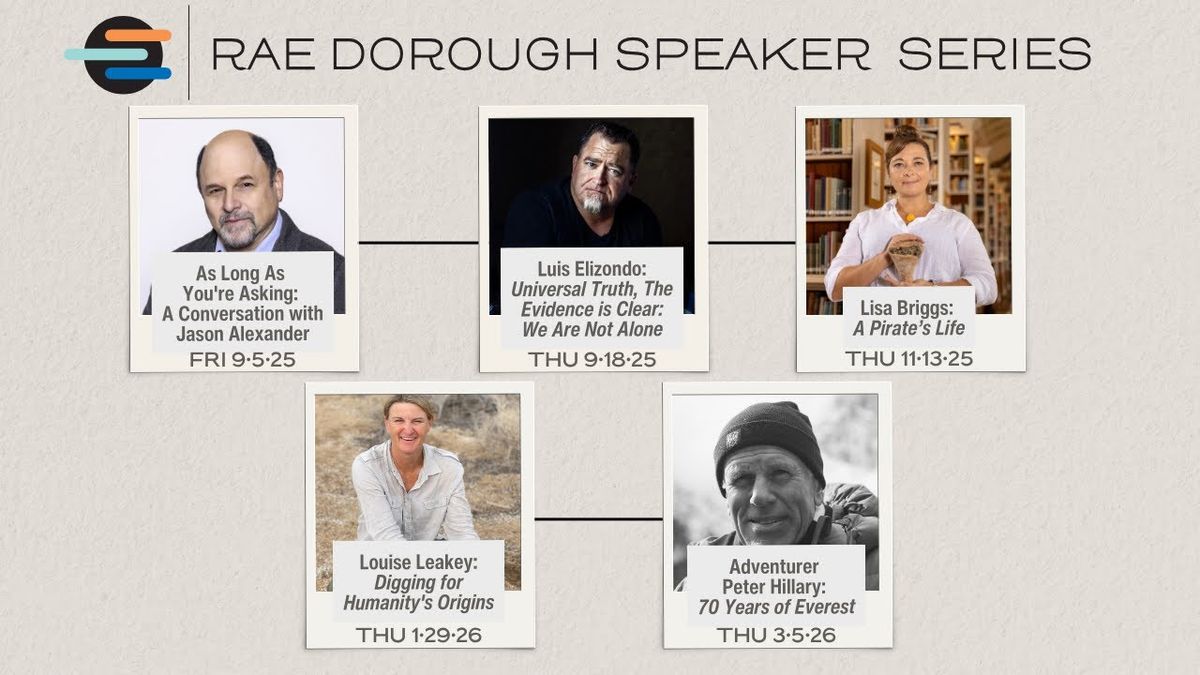 Rae Dorough Speaker Series - Louise Leakey at Bankhead Theater - Livermore Valley PAC